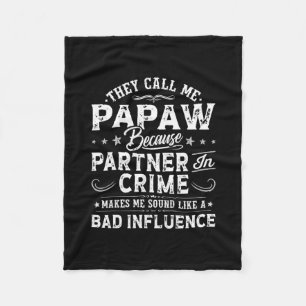 Couverture Polaire Men They Call Me Papaw Grandpa Papa Father's Day