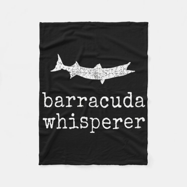 Couverture Polaire Meneur de Barracuda Drôle de Pêche à la Barracuda  (Devant)