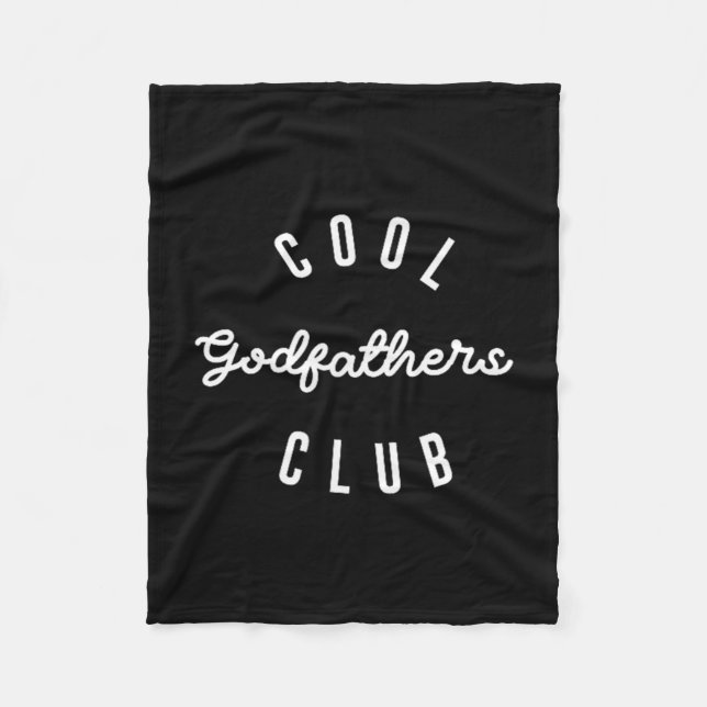 Couverture Polaire Mens Cool Godfathers Club, Pregnancy Announcement  (Devant)
