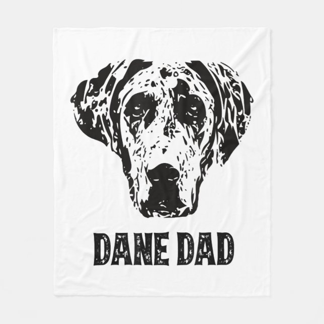 Couverture Polaire Mens Dane Papa - Great Dane Papa (Devant)
