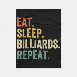 Couverture Polaire Mens Mangez Sleep Billiards Répétez Funny Pool Pla