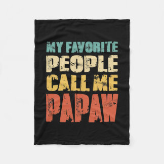 Couverture Polaire Mens Mes Gens Favoris M'Appelent Papaw Drôle Papa