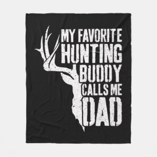 Couverture Polaire Mens My Favorite Hunting Buddy Calls Me Dad  Deer 