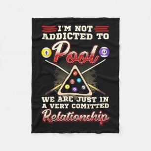 Couverture Polaire Mens Pool Player 8 Ball Billards Shoot Pool