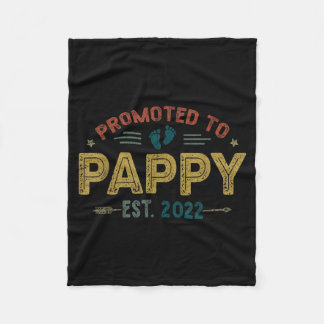 Couverture Polaire Mens Promoted To Pappy Est 2022 Funny New Pappy 