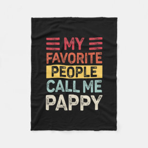 Couverture Polaire Mens Vintage Mes Gens Favoris M'Appelent Pappy Pap