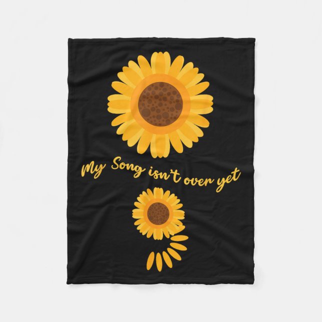 Couverture Polaire Mental Health Semicolon Sunflower Suicide Preventi (Devant)