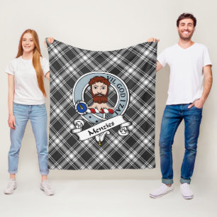 Couverture Polaire Menzies Clan Badge Tartan Plaid