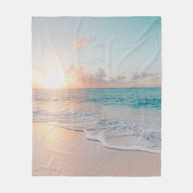 Couverture Polaire Mer pendant l'heure d'or (Devant)