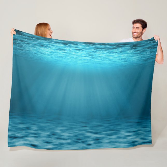 Couverture Polaire Mer sous-marine avec rayons de soleil (En situation)