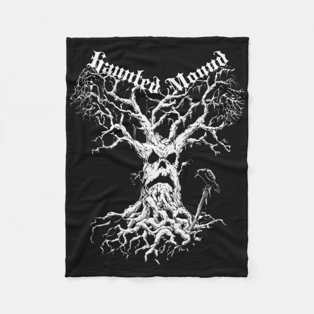 Couverture Polaire Merch du séminaire. Créez Un Arbre Fantôme. Haunte (Devant)