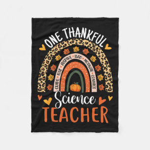 Couverture Polaire Merci professeur de sciences Thanksgiving Rainbow