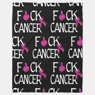 Couverture Polaire Merde au cancer... Cancer du sein