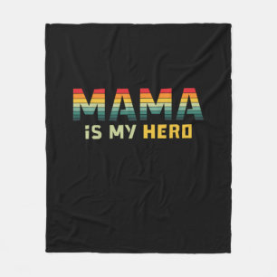 Couverture Polaire Mère Cadeau Mama est mon héros