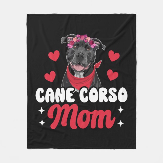 Couverture Polaire Mère Cane Corso (Devant)