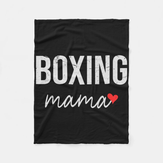 Couverture Polaire Mère Drôle Boxe - Mignonne Boxe Mama Cadeau Pour F (Devant)