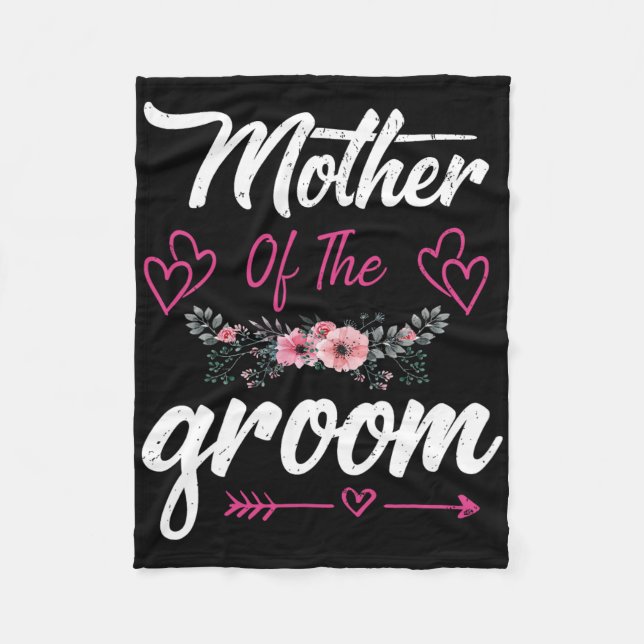 Couverture Polaire Mère du marié je l'ai aimée en premier la mariée e (Devant)