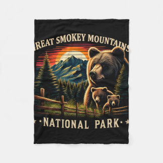 Couverture Polaire Mère ours noir Great Smokey Mountains National
