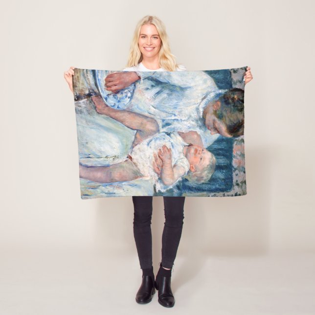 Couverture Polaire Mère sur le point de laver son enfant endormi, Cas (En situation)