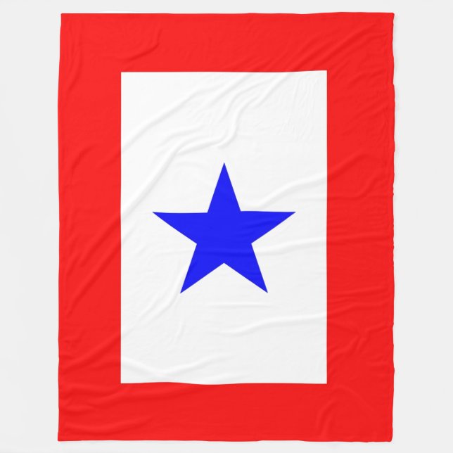 Couverture Polaire Mères étoile bleue (Devant)