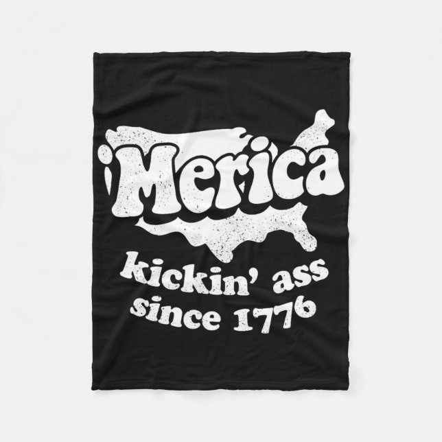 Couverture Polaire Merica à fond depuis 1776  (Devant)