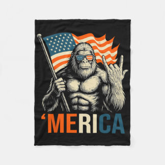 Couverture Polaire ‘merica Gorilla Flag Sungles Funny Patriotic 
