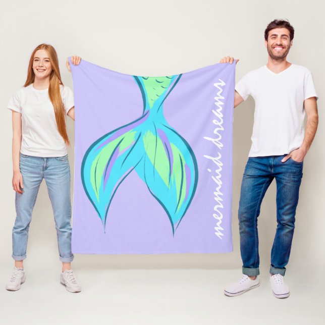 Couverture Polaire Mermaid Dreams Blanche polaire (En situation)