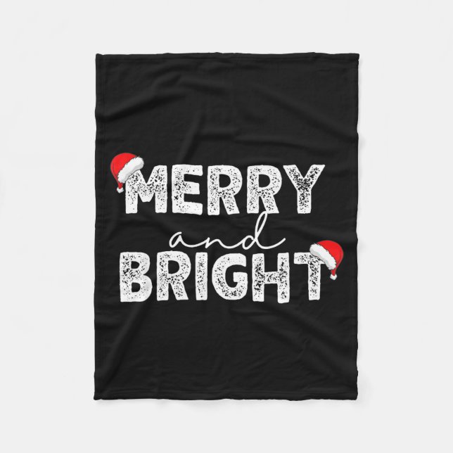 Couverture Polaire Merry &amp; Bright And I'm Trying To Feel Merry &a (Devant)