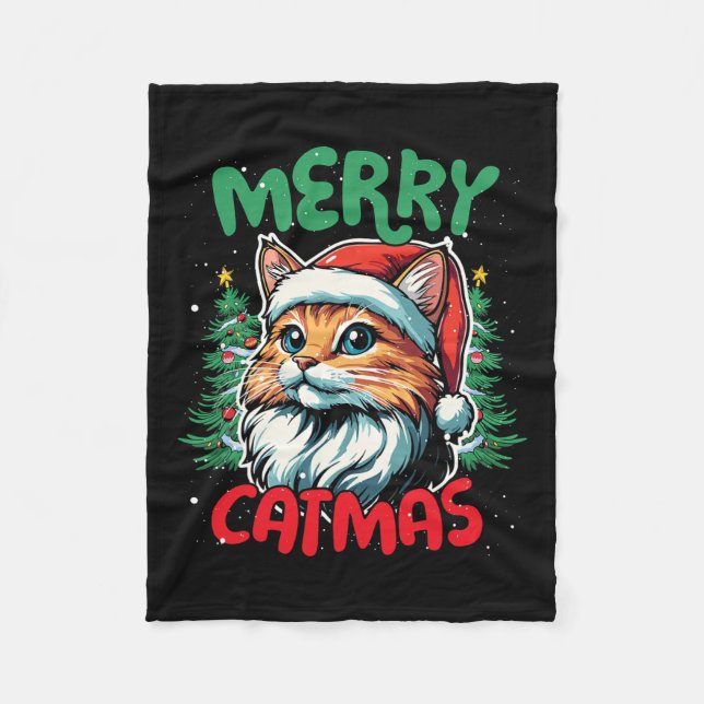 Couverture Polaire Merry Catmas Funky Christmas Duck Lover (Devant)