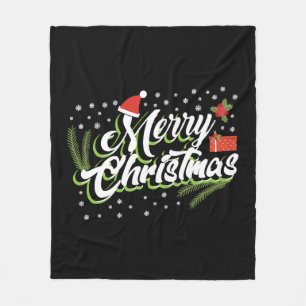 Couverture Polaire Merry Christmas