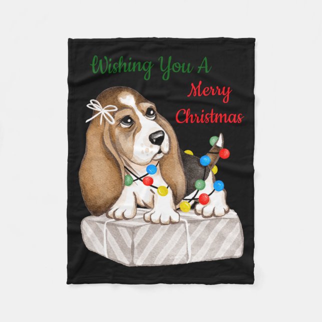 Couverture Polaire Merry Christmas Girls  (Devant)