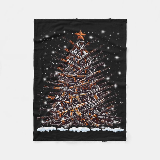 Couverture Polaire Merry Christmas Lights Red Santa Hat Xmas Family M (Devant)