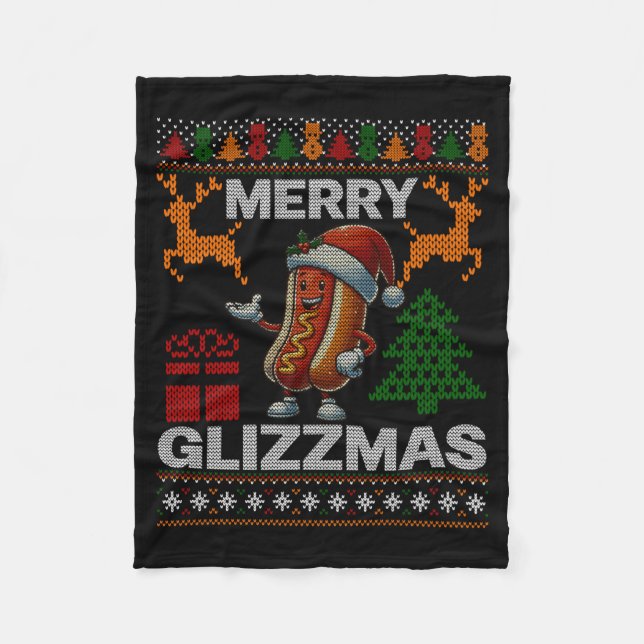 Couverture Polaire Merry Glizzmas -christmas Glizy Matching Family Ug (Devant)