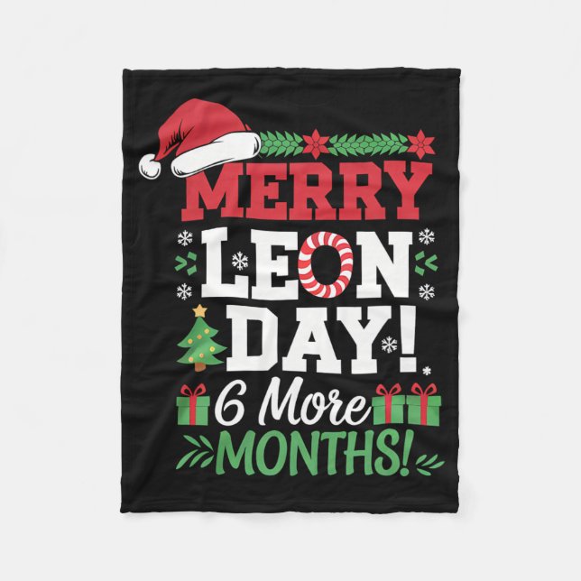 Couverture Polaire Merry Leon Day Noel Ckwards Funny Christmas Counte (Devant)