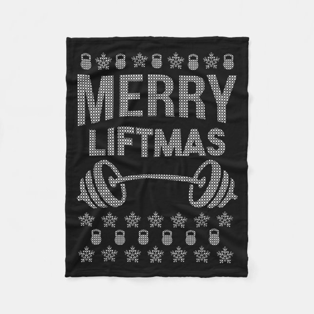 Couverture Polaire Merry Liftmas Shirt _ Funny Christmas Shirts  (Devant)