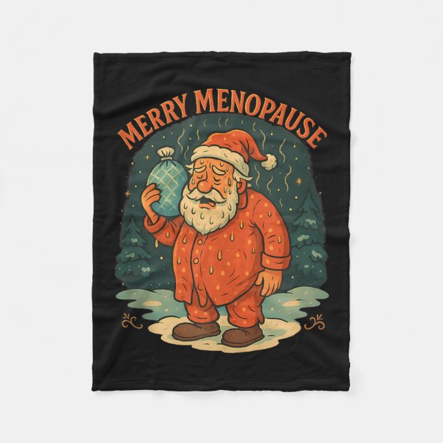 Couverture Polaire Merry Menopause Funny Santa Meme Tank Top  (Devant)