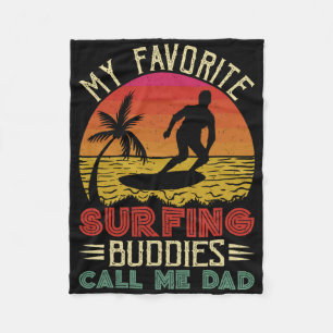 Couverture Polaire Mes Amoureux De Surf Favoris Appelez-Moi Papa Fa V