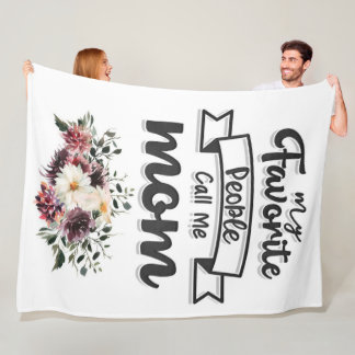 Couverture Polaire Mes Gens Favoris M'Appelent Maman