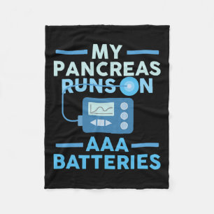 Couverture Polaire Mes Pancréas Fonctionnent Sur Des Batteries Aaa Ty