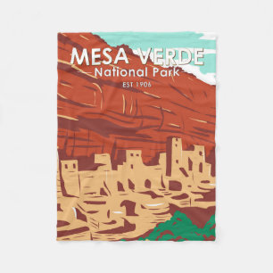 Couverture Polaire Mesa Verde National Park Colorado Colorado Vintage