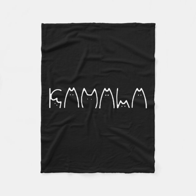 Couverture Polaire Mesdames Pour Kamala Harris Chat Lettering 2024 El (Devant)