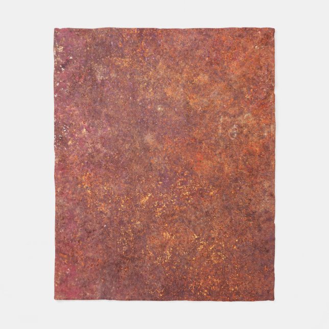 Couverture Polaire métal rustique : surface texturée. (Devant)