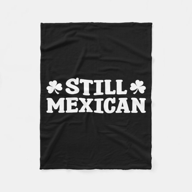 Couverture Polaire Mexicain Drôle Saint-Patrick Shamrock Humour Chanc (Devant)
