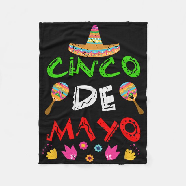 Couverture Polaire Mexique Cinco De Mayo (Devant)