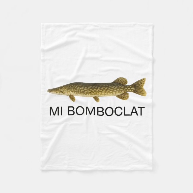 Couverture Polaire Mi Bomboclat Funny Fish Jamaican Slang Graphic  (Devant)