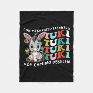 Couverture Polaire Mi Burrito Sabanero Mexicain Tuki Tuki Donkey Lati
