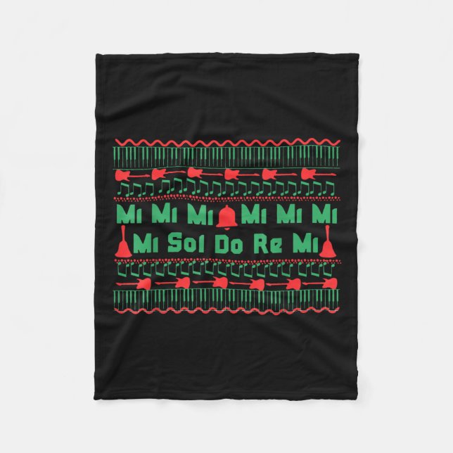 Couverture Polaire Mi Mi Mi Sol Do Re Mi Music Notes Teacher Ugly Chr (Devant)