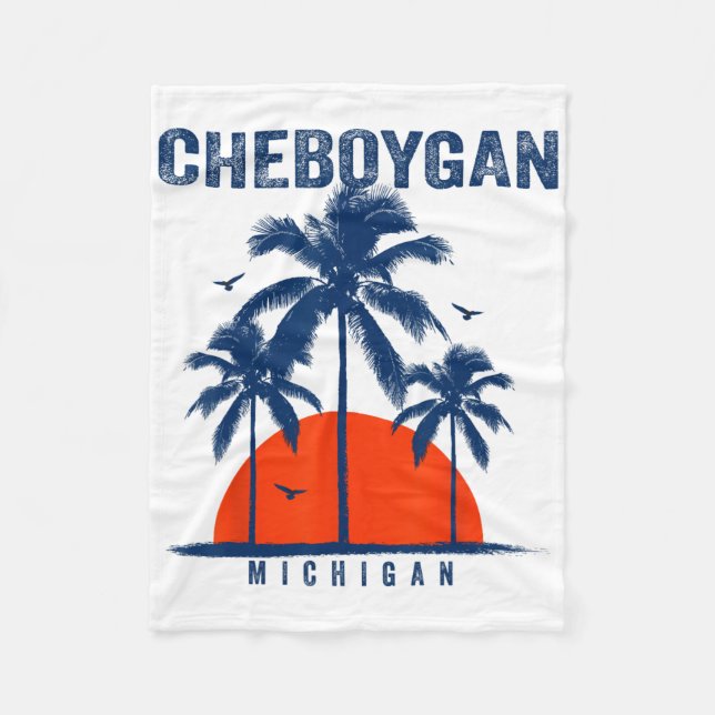 Couverture Polaire Michigan Cheboygan Ocean Surfing Surfboarding  (Devant)