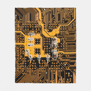 Couverture Polaire Microschéma texture illustration puce, micro, back