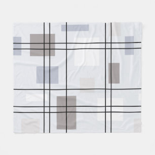 Couverture Polaire Mid Century Modern Geometric 16